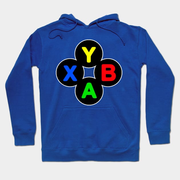 Xbox Style Buttons Hoodie by Gamers Gear